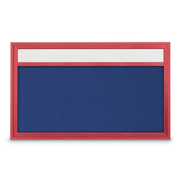 Hinge-less Radius Corkboard, 30"x36", Black Alum Frame/Amethyst